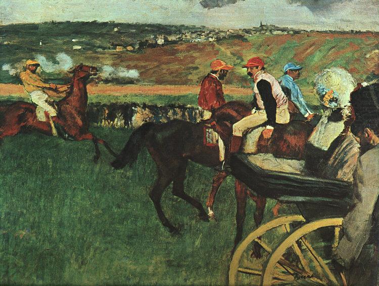 Edgar Degas At the Races china oil painting image